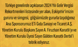 Es Es’ten ETİ’ye Tebrik Mesajı