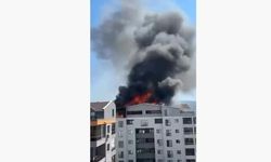 Bursa'da 6 katlı apartmanda yangın
