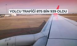Havalimanı'ndaki yolcu trafiği 900 bine dayandı.