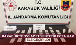 353 adet sentetik ecza hap ele geçirildi
