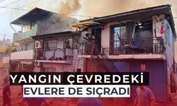 İzmir'de evde başlayan yangın çevredeki evlere sıçradı