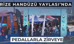 Rize Handüzü Yaylası’nda Gençler Pedallarla Zirveye Ulaştı