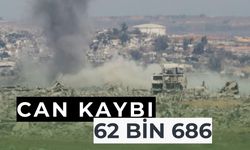 Gazze'de can kaybı 62 bin 686'ya yükseldi