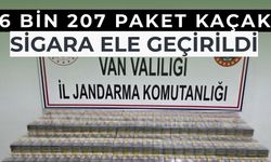 Van'da 6 bin 207 paket kaçak sigara ele geçirildi