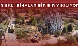 Riskli yapıların yıkımına başlandı