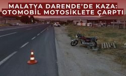 Otomobil motosiklete çarptı: 1 kişi yaralandı