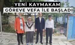 Yeni kaymakamdan ilk ziyaret gazilere