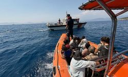 Fethiye açıklarında 37 düzensiz göçmen kurtarıldı
