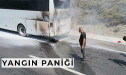 Yolcu otobüsünde yangın paniği