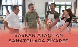 Başkan Ataç'tan sanatçılara ziyaret