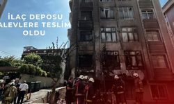 İlaç deposu alevlere teslim oldu