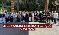 Otelde yapılan yangın tatbikatı nefesleri kesti