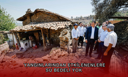 Büyükşehir’den Yangın Mağdurlarına Su Desteği