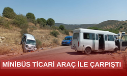 İncir işçilerini taşıyan minibüs kaza yaptı