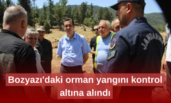 Yangın havadan ve karadan kontrol altına alındı