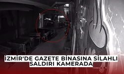 Gazete binasına silahlı saldırı kamerada