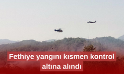 Fethiye Katrancı koyu yangını kısmen kontrol altında