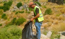 Manavgat Belediyesi’nden tarihi bölgelerde çevre temizliği