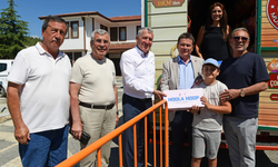 Yangın bölgesine geçmiş olsun ziyareti