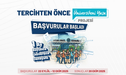 “Tercihten Önce Üniversiteni Yaşa” projesinin başvuruları başlıyor