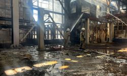 Büyükşehir itfaiyesi fabrika yangınına müdahale etti