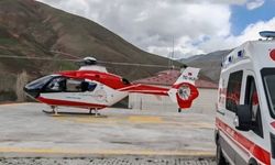 86 yaşındaki hasta helikopterle sevk edildi