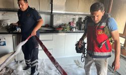 Mutfakta çıkan yangın söndürüldü