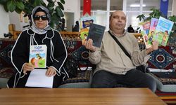 Görme Engelli Yazarın Eşi de İlk Kitabını Yazdı