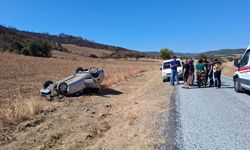 Gelibolu’da Kaza: Otomobil Tarlaya Uçtu