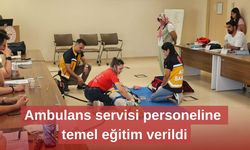 Ambulans servisi personeline temel eğitim verildi