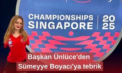 Başkan Ünlüce'den Sümeyye Boyacı'ya tebrik