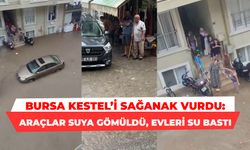 Bursa'yı sağanak vurdu: Araçlar suya gömüldü, evleri su bastı