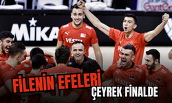 A Milli Erkek Voleybol Takımı, ilk kez çeyrek finalde
