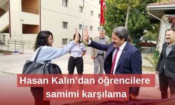Hasan Kalın’dan öğrencilere samimi karşılama