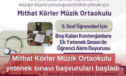 Mithat Körler Müzik Ortaokulu yetenek sınavı başvuruları başladı