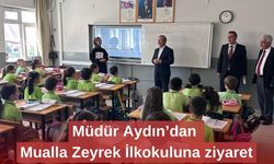 Müdür Aydın’dan Mualla Zeyrek İlkokuluna ziyaret