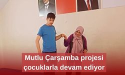 Mutlu Çarşamba projesi çocuklarla devam ediyor