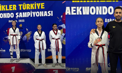 Minik tekvandocular şampiyonada gurur kaynağı oldu