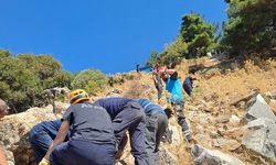 Uçurumdan düşen kişi AFAD ekiplerince kurtarıldı