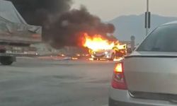 Osmaniye’de otomobil alev topuna döndü