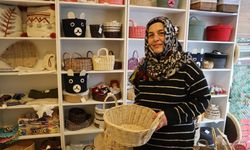 Kadınların atık kağıttan ürettikleri sepetler ilgi görüyor