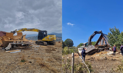 Çanakkale'de 16 kaçak yapı yıkıldı