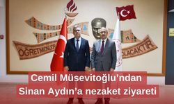 Cemil Müsevitoğlu’ndan Sinan Aydın’a nezaket ziyareti