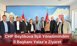 CHP Beylikova İlçe Yönetiminden İl Başkanı Yalaz’a Ziyaret