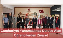 Cumhuriyet Yarışmasında Derece Alan Öğrencilerden Ziyaret