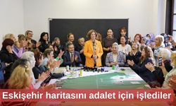 Eskişehir haritasını adalet için işlediler