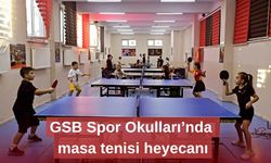 GSB Spor Okulları’nda masa tenisi heyecanı