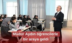 Müdür Aydın, öğrencilerle bir araya geldi