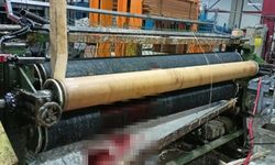 Silindir makinasına elini kaptırdı