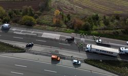 TEM'in Bolu geçişinde feci kaza: 1 ölü, 4 yaralı